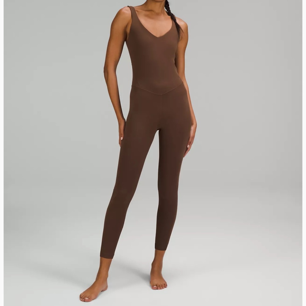 NWT Lululemon Align Bodysuit 25”, Java, Size 4